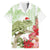 Pastel Green Hawaii Chameleon Christmas Family Matching Puletasi and Hawaiian Shirt Mele Kalikimaka Kakau - Watercolor