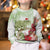 Pastel Green Hawaii Chameleon Christmas Kid Ugly Christmas Sweater Mele Kalikimaka Kakau - Watercolor