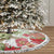 Pastel Green Hawaii Chameleon Christmas Tree Skirt Mele Kalikimaka Kakau - Watercolor