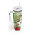 Pastel Green Hawaii Chameleon Christmas Tumbler With Handle Mele Kalikimaka Kakau - Watercolor