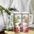 Pastel Green Hawaii Chameleon Christmas Tumbler With Handle Mele Kalikimaka Kakau - Watercolor