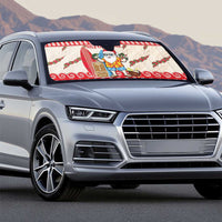 Hawaii Christmas Six Seven Auto Sun Shade Mele Kalikimaka Funny Santa 67 Gen Alpha Slang - Polynesian Pride