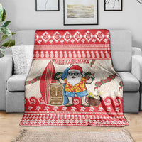 Hawaii Christmas Six Seven Blanket Mele Kalikimaka Funny Santa 67 Gen Alpha Slang - Polynesian Pride