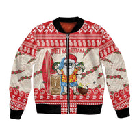 Hawaii Christmas Six Seven Bomber Jacket Mele Kalikimaka Funny Santa 67 Gen Alpha Slang - Polynesian Pride