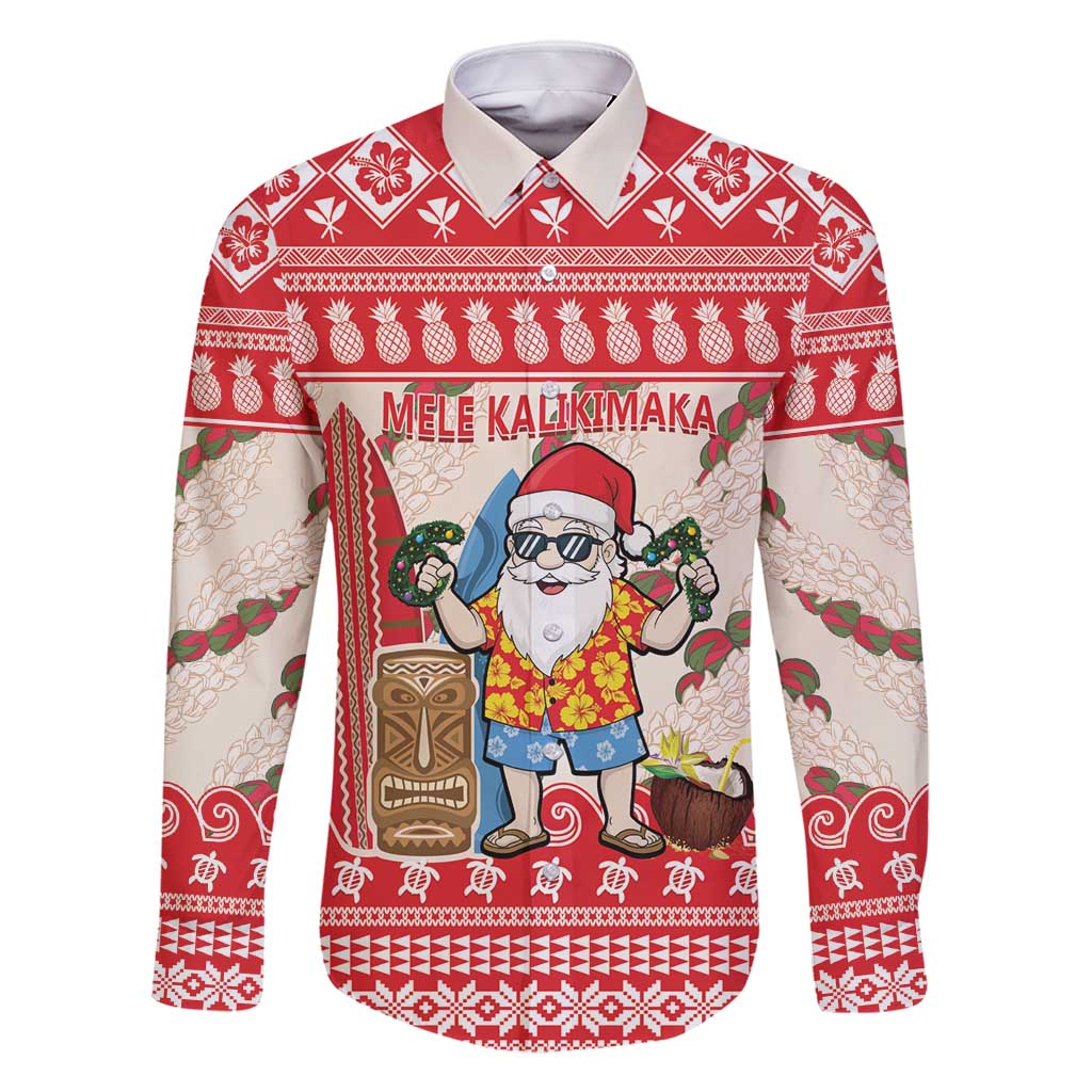 Hawaii Christmas Six Seven Family Matching Off Shoulder Short Dress and Hawaiian Shirt Mele Kalikimaka Funny Santa 67 Gen Alpha Slang - Polynesian Pride