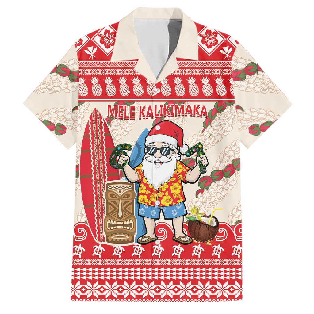 Hawaii Christmas Six Seven Family Matching Puletasi and Hawaiian Shirt Mele Kalikimaka Funny Santa 67 Gen Alpha Slang - Polynesian Pride