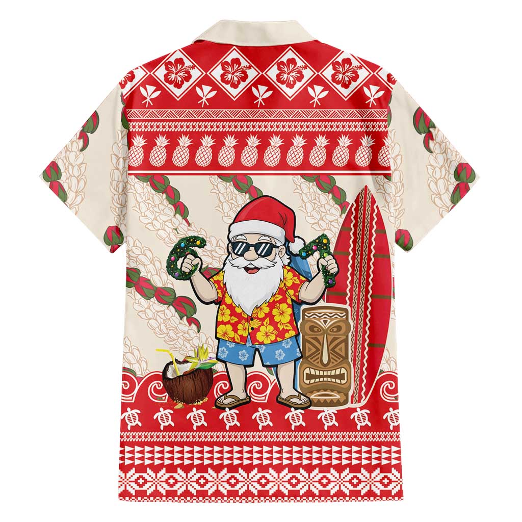 Hawaii Christmas Six Seven Family Matching Puletasi and Hawaiian Shirt Mele Kalikimaka Funny Santa 67 Gen Alpha Slang - Polynesian Pride