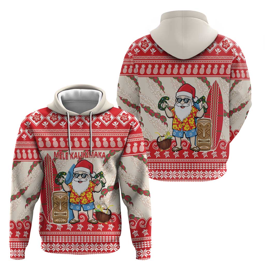 Hawaii Christmas Six Seven Hoodie Mele Kalikimaka Funny Santa 67 Gen Alpha Slang - Polynesian Pride