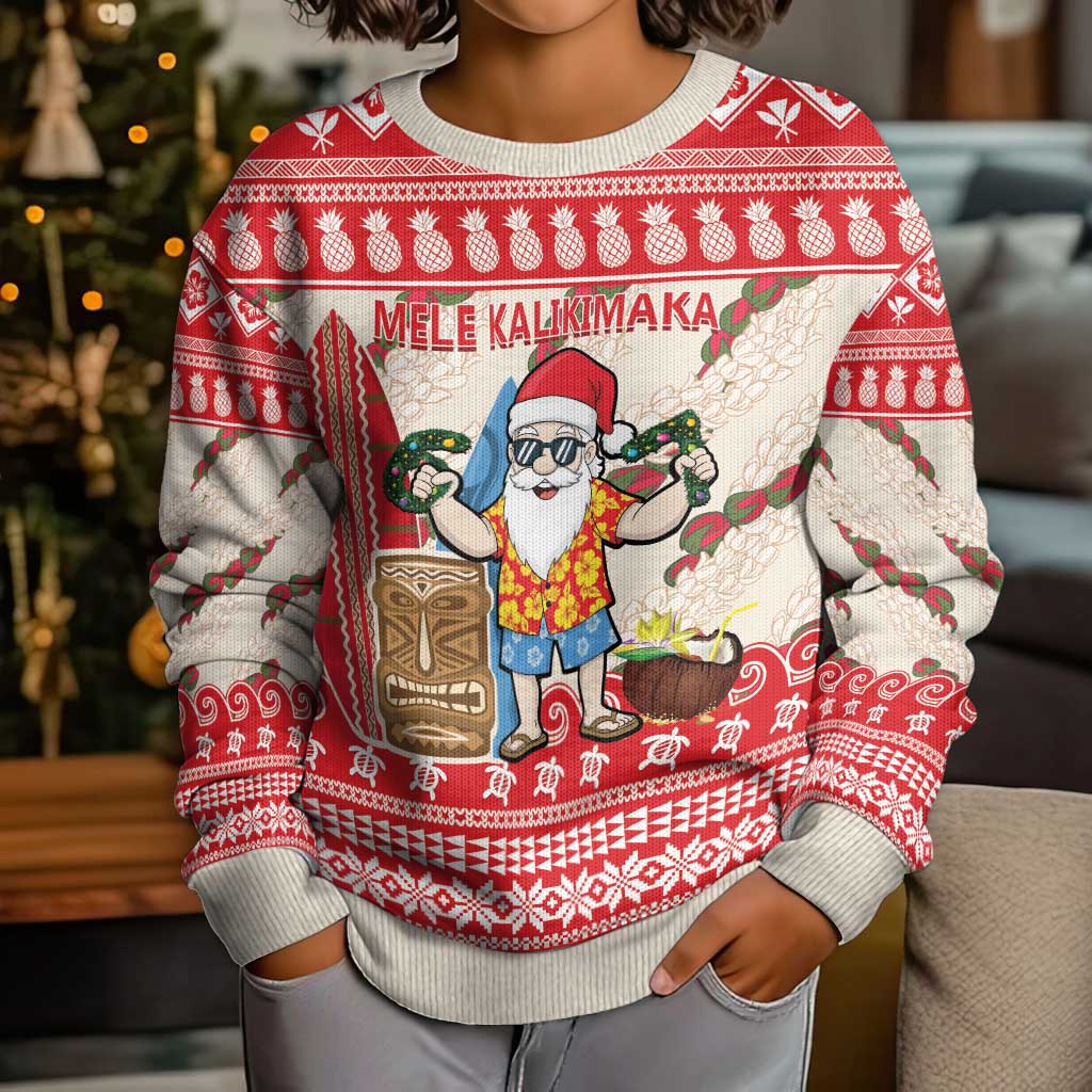 Hawaii Christmas Six Seven Kid Ugly Christmas Sweater Mele Kalikimaka Funny Santa 67 Gen Alpha Slang - Polynesian Pride