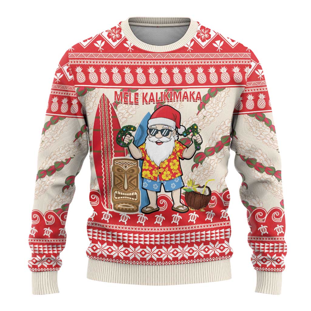 Hawaii Christmas Six Seven Ugly Christmas Sweater Mele Kalikimaka Funny Santa 67 Gen Alpha Slang - Polynesian Pride