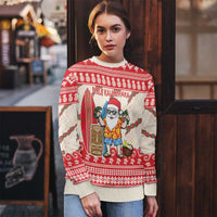 Hawaii Christmas Six Seven Ugly Christmas Sweater Mele Kalikimaka Funny Santa 67 Gen Alpha Slang - Polynesian Pride