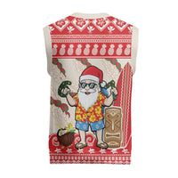 Hawaii Christmas Six Seven Christmas Knitted V-Neck Vest Mele Kalikimaka Funny Santa 67 Gen Alpha Slang - Polynesian Pride