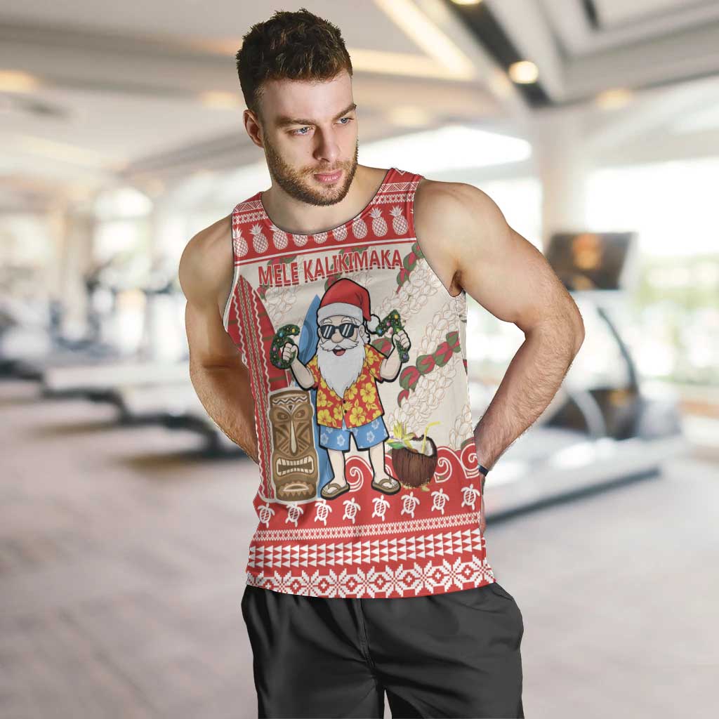 Hawaii Christmas Six Seven Men Tank Top Mele Kalikimaka Funny Santa 67 Gen Alpha Slang - Polynesian Pride