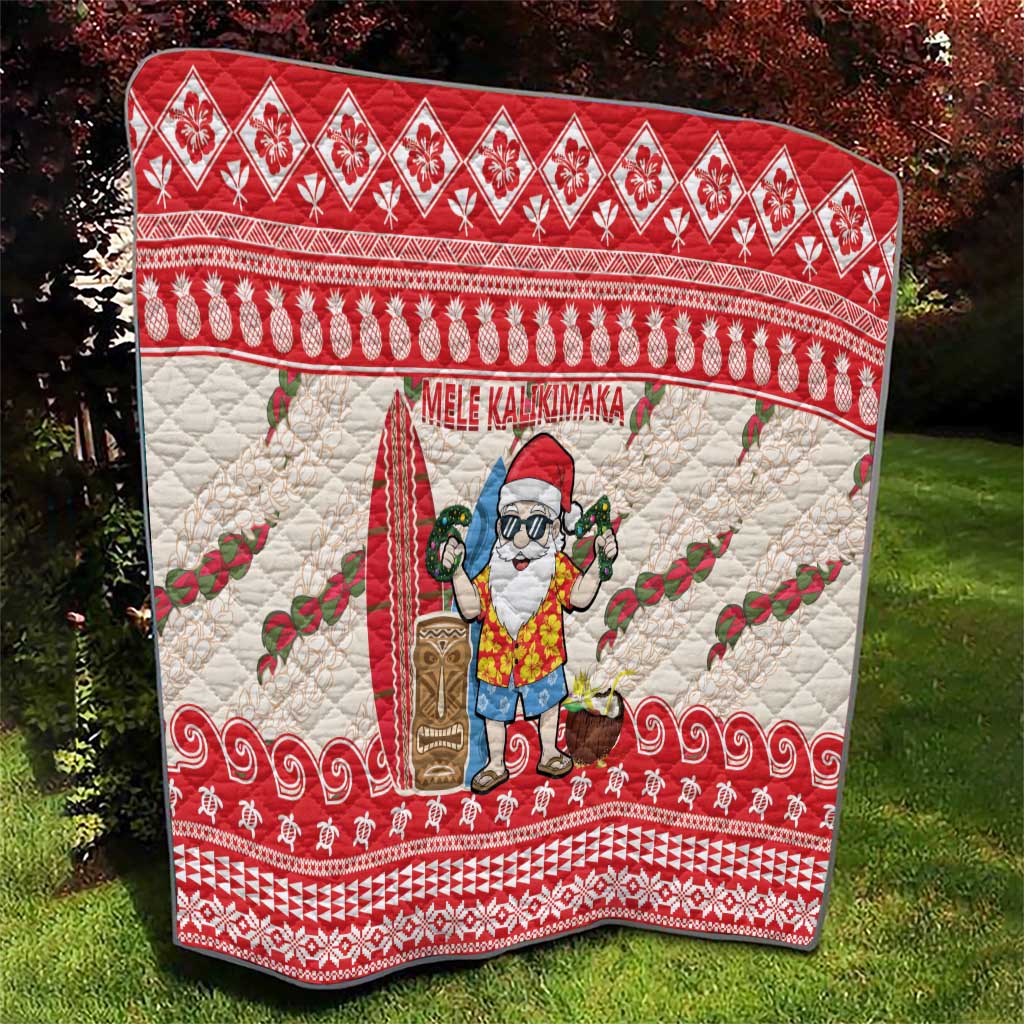 Hawaii Christmas Six Seven Quilt Mele Kalikimaka Funny Santa 67 Gen Alpha Slang - Polynesian Pride