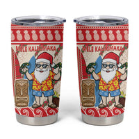 Hawaii Christmas Six Seven Tumbler Cup Mele Kalikimaka Funny Santa 67 Gen Alpha Slang - Polynesian Pride