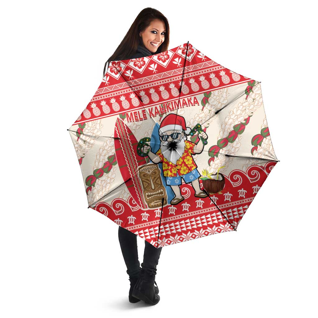 Hawaii Christmas Six Seven Umbrella Mele Kalikimaka Funny Santa 67 Gen Alpha Slang - Polynesian Pride