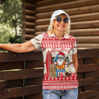 Hawaii Christmas Six Seven Women Polo Shirt Mele Kalikimaka Funny Santa 67 Gen Alpha Slang - Polynesian Pride