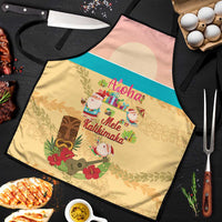 Aloha Hawaii Mele Kalikimaka Apron Beachy Funny Santa Hawaiian Lei - Polynesian Pride