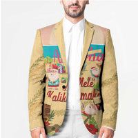 Aloha Hawaii Mele Kalikimaka Blazer Beachy Funny Santa Hawaiian Lei - Polynesian Pride