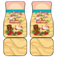 Aloha Hawaii Mele Kalikimaka Car Mats Beachy Funny Santa Hawaiian Lei - Polynesian Pride