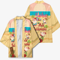 Aloha Hawaii Mele Kalikimaka Kimono Beachy Funny Santa Hawaiian Lei - Polynesian Pride