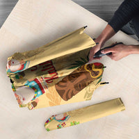 Aloha Hawaii Mele Kalikimaka Umbrella Beachy Funny Santa Hawaiian Lei - Polynesian Pride