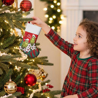 New Zealand Kakapo Christmas Stocking Owl Parrot Santa Sliver Fern Manuka - Red - Polynesian Pride