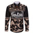 Kia Ora New Zealand Family Matching Long Sleeve Bodycon Dress and Hawaiian Shirt Aotearoa Proud Maori With Silver Fern LT14 Dad's Shirt - Long Sleeve Black - Polynesian Pride