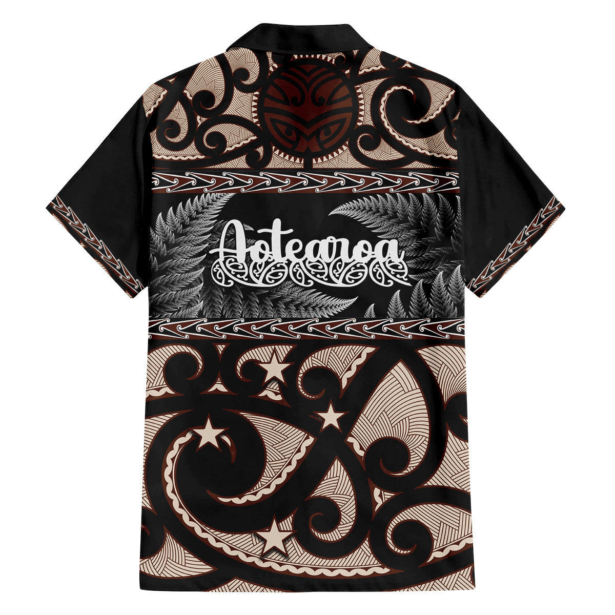 Kia Ora New Zealand Family Matching Puletasi Dress and Hawaiian Shirt Aotearoa Proud Maori With Silver Fern LT14 - Polynesian Pride
