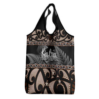Kia Ora New Zealand Grocery Bag Aotearoa Proud Maori With Silver Fern LT14 - Polynesian Pride