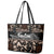 Kia Ora New Zealand Leather Tote Bag Aotearoa Proud Maori With Silver Fern LT14 - Polynesian Pride