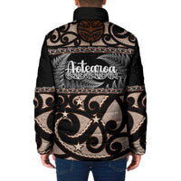 Kia Ora New Zealand Padded Jacket Aotearoa Proud Maori Silver Fern - Polynesian Pride