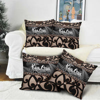 Kia Ora New Zealand Pillow Cover Aotearoa Proud Maori Silver Fern - Polynesian Pride