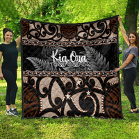Kia Ora New Zealand Quilt Aotearoa Proud Maori With Silver Fern LT14 - Polynesian Pride