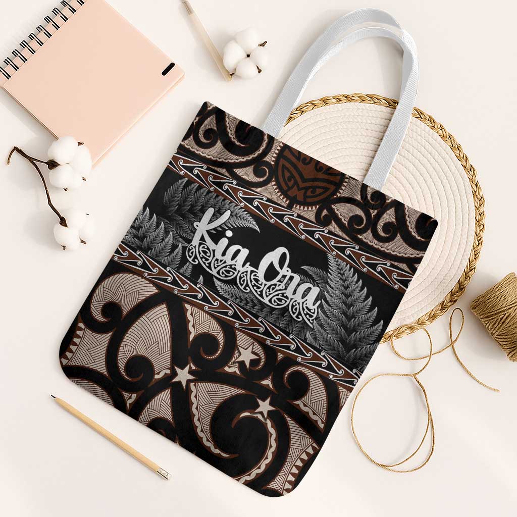 Kia Ora New Zealand Tote Bag Aotearoa Proud Maori Silver Fern - Polynesian Pride