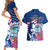 Guam Martin Luther King Jr Day Couples Matching Short Sleeve Bodycon Dress and Hawaiian Shirt I Have A Dream Guahan Seal With Bougainvillea LT14 - Polynesian Pride