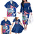 Guam Martin Luther King Jr Day Family Matching Off Shoulder Long Sleeve Dress and Hawaiian Shirt I Have A Dream Guahan Seal With Bougainvillea LT14 - Polynesian Pride