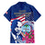 Guam Martin Luther King Jr Day Family Matching Off Shoulder Long Sleeve Dress and Hawaiian Shirt I Have A Dream Guahan Seal With Bougainvillea LT14 - Polynesian Pride