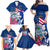 Guam Martin Luther King Jr Day Family Matching Off Shoulder Maxi Dress and Hawaiian Shirt I Have A Dream Guahan Seal With Bougainvillea LT14 - Polynesian Pride