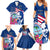 Guam Martin Luther King Jr Day Family Matching Summer Maxi Dress and Hawaiian Shirt I Have A Dream Guahan Seal With Bougainvillea LT14 - Polynesian Pride