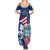 Guam Martin Luther King Jr Day Family Matching Summer Maxi Dress and Hawaiian Shirt I Have A Dream Guahan Seal With Bougainvillea LT14 - Polynesian Pride