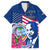 Guam Martin Luther King Jr Day Hawaiian Shirt I Have A Dream Guahan Seal With Bougainvillea LT14 Blue - Polynesian Pride