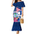 Guam Martin Luther King Jr Day Mermaid Dress I Have A Dream Guahan Seal With Bougainvillea LT14 Women Blue - Polynesian Pride