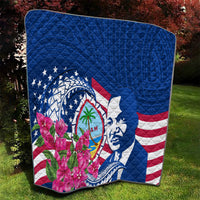 Guam Martin Luther King Jr Day Quilt I Have A Dream Guahan Seal With Bougainvillea LT14 - Polynesian Pride