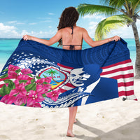Guam Martin Luther King Jr Day Sarong I Have A Dream Guahan Seal With Bougainvillea LT14 - Polynesian Pride