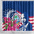 Guam Martin Luther King Jr Day Shower Curtain I Have A Dream Guahan Seal With Bougainvillea LT14 - Polynesian Pride