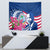 Guam Martin Luther King Jr Day Tapestry I Have A Dream Guahan Seal With Bougainvillea LT14 - Polynesian Pride