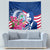 Guam Martin Luther King Jr Day Tapestry I Have A Dream Guahan Seal With Bougainvillea LT14 - Polynesian Pride