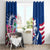 Guam Martin Luther King Jr Day Window Curtain I Have A Dream Guahan Seal With Bougainvillea LT14 - Polynesian Pride