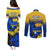 Nauru Independence Day Couples Matching Puletasi Dress and Long Sleeve Button Shirt Repubrikin Naoero Polynesian Pattern LT14 - Polynesian Pride